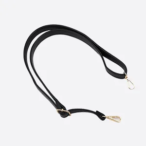 JKNAKN Replacement Adjustable Leather Shoulder Strap with Metal Swivel Hooks for Crossbody Bag Briefcase Messenger Bag Shoulder Bag Purse Making -2 cm Width (Black) - 300x300