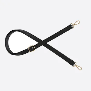 JKNAKN Replacement Adjustable Leather Shoulder Strap with Metal Swivel Hooks for Crossbody Bag Briefcase Messenger Bag Shoulder Bag Purse Making -2 cm Width (Black) - 300x300