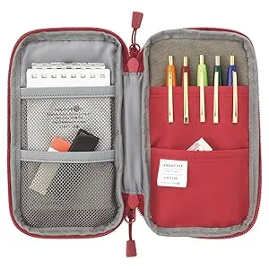 LIHITLAB Compact Pen Case, Water & Stain Repellent Compact Navy - image 2