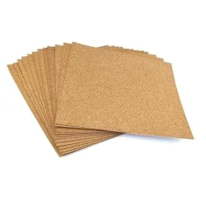 LWR CRAFTS Adhesive Back Cork Sheet 6" x 6" Pack of 12 - Cork Adhesive Back 12