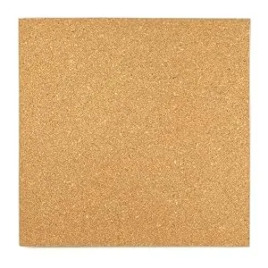 LWR CRAFTS Adhesive Back Cork Sheet 6" x 6" Pack of 12 - Cork Adhesive Back 6