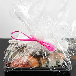 Morepack Cellophane Wrap Roll, Width16 in x 100 Ft Plastic Gift Basket Wrap,Clear Wrapping Paper - cellophane wrap