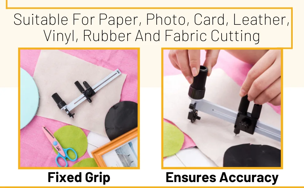 Mr. Pen- Compass Circle Cutter, Rotary Circle Cutter, Circle Cutter, Circle Cutter for Paper Crafts, Compass Cutter, Fabric Circle Cutter, Circular Cutter, Cutting Compass - Compass Circle Cutter, Rotary Circle Cutter, Circle Cutter, Circle Cutter for Paper Crafts