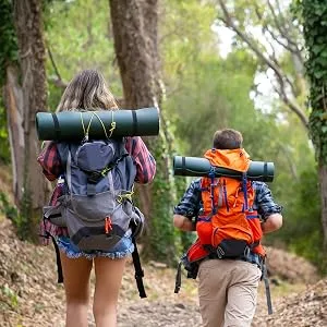 PatchClub Mountain and River Adventure Outdoor Patch - Colorful Embroidered Cool Iron On/Sew On Patches - FOREST HIKING