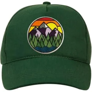 PatchClub Mountain and River Adventure Outdoor Patch - Colorful Embroidered Cool Iron On/Sew On Patches - Patch on Cap