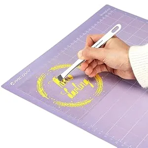RANCOVY Brayer Roller & Mat Remover Tool Tweezers Set for Cricut/Silhouette/Brother and T-Shirts Heat Transfer Projects Printmaking - brayer roller