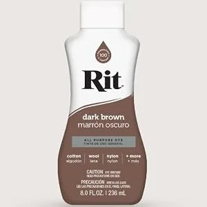 Rit All-Purpose Liquid Dye, Dark Brown - product information 1