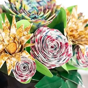 Simply Genius (Single Roll) Patterned Duct Tape Roll Craft Supplies for Kids Adults Colored Duct Tape Colors, Spring Flowers - arts & crafts duct tape for classrooms activities