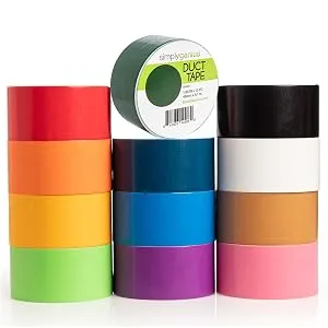 Simply Genius (Single Roll) Patterned Duct Tape Roll Craft Supplies for Kids Adults Colored Duct Tape Colors, Spring Flowers - classroom arts and crafts duct tape