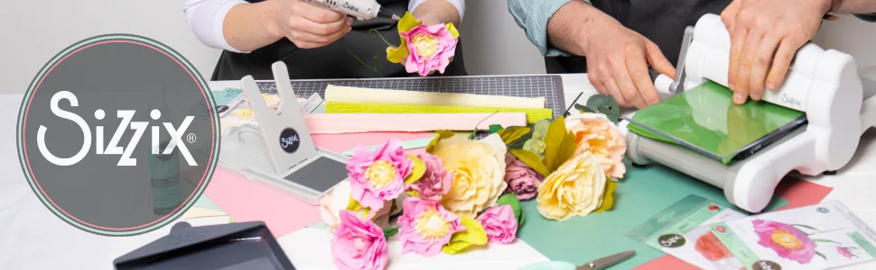 Sizzix Making Fold and Form Tool, 664895, One Size, Multicolor - Flower making Logo