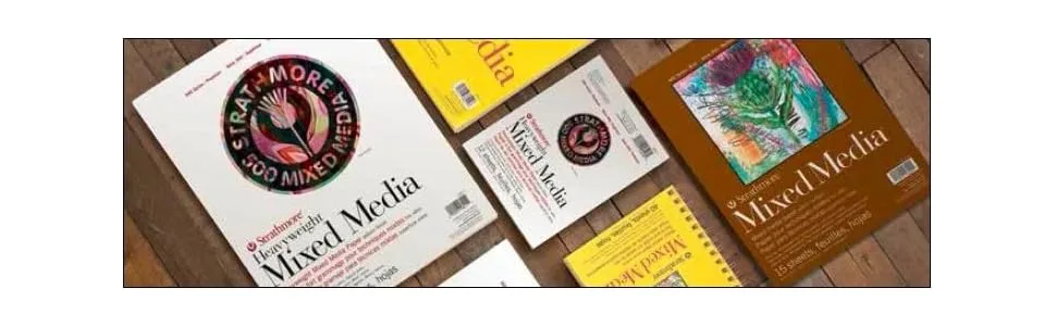 Strathmore Mixed Media Vellum Paper Pad 9"X12"-15 Sheets -62462109 White 9x12 - product information 3