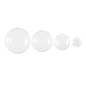 Super Z Outlet Clear Plastic Acrylic Bath Bomb Mold Shells Molding Balls Kit (80mm, 12 Pack) - plastic christmas tree ornaments, Bath Bomb Molds Clear Plastic, Bath Bomb Mold Set, diy bathbombs