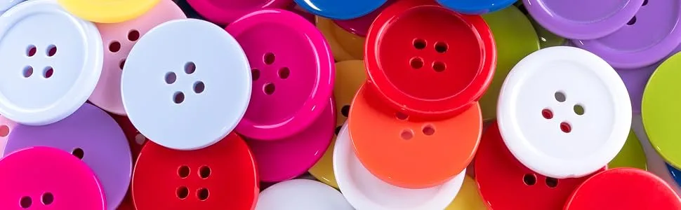 100 Pack 1 Inch Buttons Flatback Sewing Colored for Arts & Crafts, Fashion Clothing, DIY Projects (Assorted) - button maker, assorted buttons, snap buttons, button down shirts for women, buttons, colored buttons