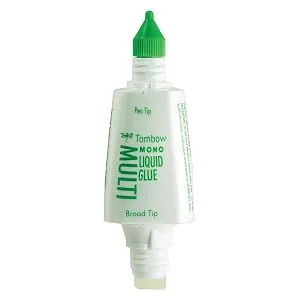 Tombow 62191 MONO Multi Liquid Glue, 0.88 Ounce, 1-Pack. Multi-Purpose Glue with Dual Tip Dispenser for Precise to Full Coverage Application - product information 6