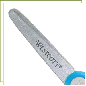 Westcott 13140 Right- and Left-Handed Scissors, Kids' Scissors, Ages 4-8, 5-Inch Blunt Tip, Assorted, 12 Pack - all purpose block 3
