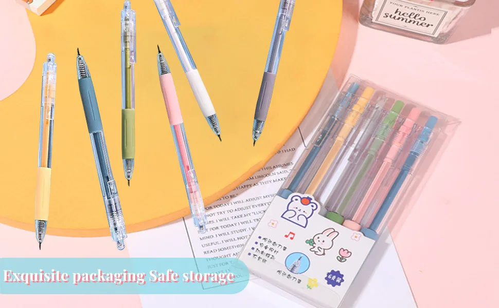 Utility Knife Pen,Cartoon Pattern Student Pen Knife, 6 Colorscraft Cutting Tool Paper Pen Cutter,With Refillable Tungsten Steel Cutter Head Refill - cartoon pattern student utility knife pen