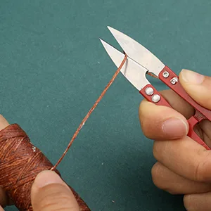 46 Pcs Leather Sewing Kit, Upholstery Repair Set, Leather Craft Tools, Upholstery Carpet Leather Canvas DIY Sewing Accessories, Suitable for Beginners and Professionals Leather Craft - Scissors