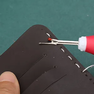 46 Pcs Leather Sewing Kit, Upholstery Repair Set, Leather Craft Tools, Upholstery Carpet Leather Canvas DIY Sewing Accessories, Suitable for Beginners and Professionals Leather Craft - Seam Ripper Sharp