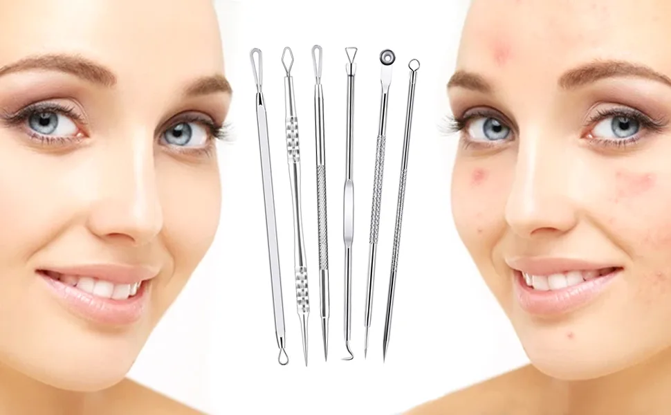 Blackhead Remover Tools, 2023 Latest 16 PCS Pimple Popper Tool Kit, Acne Blackhead Tools for Blemish, 410 Premium Professional Stainless Acne Pimple Extractor Tool with Metal Box - Pimple Popper Tool Kit