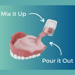 Dentemp Denture Reline Kit - Advanced Formula Reline It Denture Reliner (Pack of 1) - Denture Kit to Refit and Tighten Dentures for Both Upper & Lower Denture 1 Pack (2 Relines) - Dentemp reline it how to use