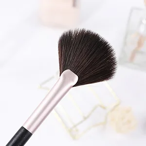Fan Brushes Makeup for Facials ENERGY Small Makeup Brush for Blush Highlighter Setting Powder Minerals Blending Buffing,Professional Vegan Synthetic Nails Makeup Applicator - product information 5