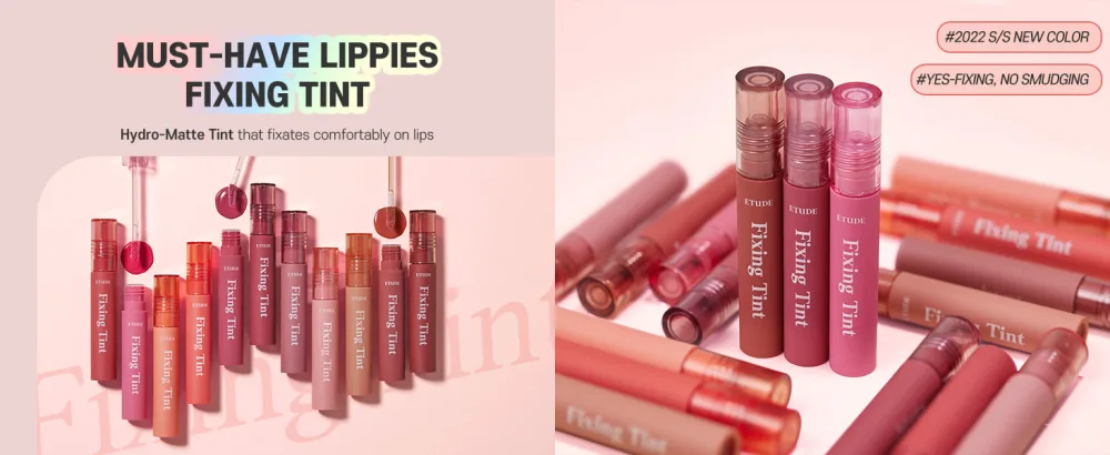 ETUDE Fixing Tint 4g | Long Lasting, High Pigmented Liquid Lipstick, Lip Stain, Waterproof, Lightweight matte finish, Full Coverage (#08 Dusty Beige) - Must-have Lippies Fixing Tint