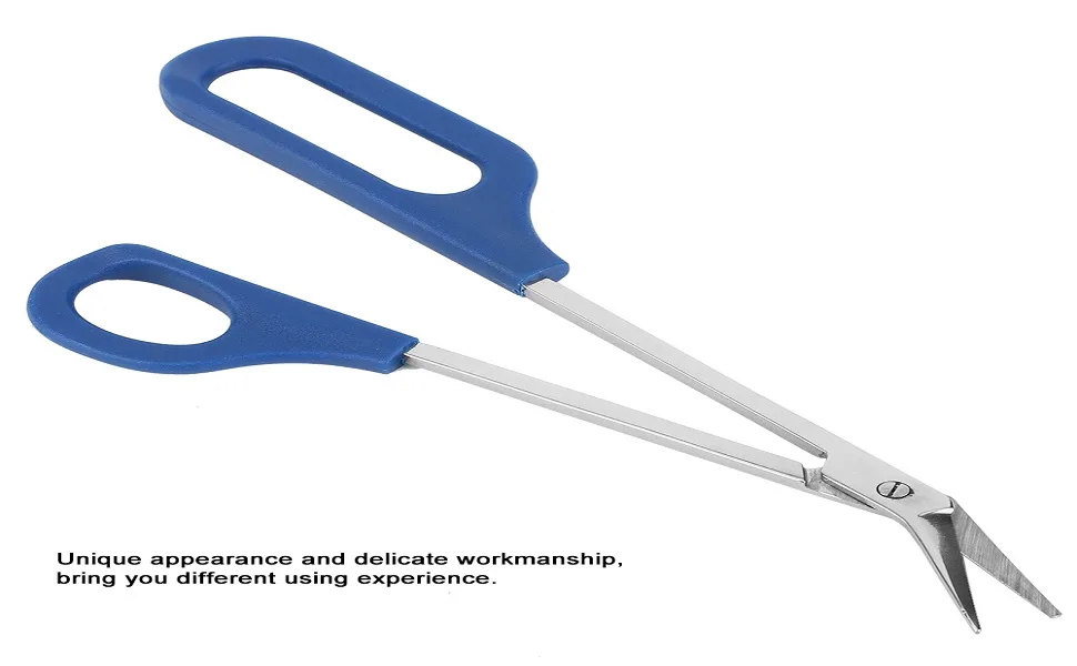 Long Handle Toenail Scissors for Thick Toe Nails Easy Reach Handle Unique Design Ergonomic Stainless Steel Cuticle Scissor - Long Handle Toenail Scissors for Thick Toe Nails