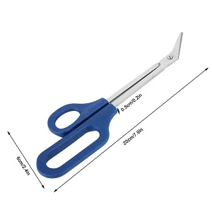 Long Handle Toenail Scissors for Thick Toe Nails Easy Reach Handle Unique Design Ergonomic Stainless Steel Cuticle Scissor - Long Handle Toenail Scissors for Thick Toe Nails