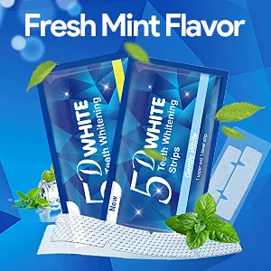 Teeth Whitening Strips, Enamel Safe Teeth Whitening Strips, 14 Sensitive Strips + 4 Instant Strong Whitening Strips for Teeth, Teeth Whitener for Home Use ( 7+2 Pouches ) Mint - Effective Teeth Whitening