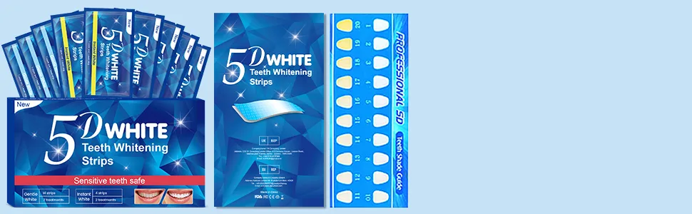 Teeth Whitening Strips, Enamel Safe Teeth Whitening Strips, 14 Sensitive Strips + 4 Instant Strong Whitening Strips for Teeth, Teeth Whitener for Home Use ( 7+2 Pouches ) Mint - Tooth whitening strips