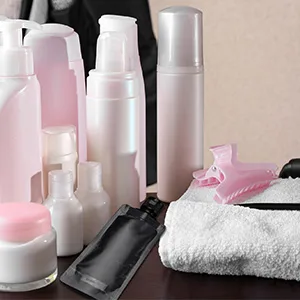 LISAPACK 3oz Refillable Travel Squeeze Pouches, Sub Bags for Toiletries, Portable Fluid Bags Container for Shampoo (6 Pcs) - HOME