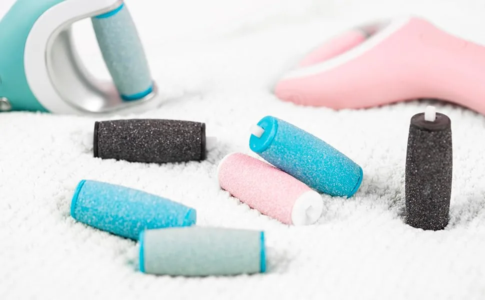 12Pcs Pedi Perfect Refills Compatible with Amope 6Extra Coarse Blue336 3blueregular3softtouch6extra - Amope Replacement Rollers