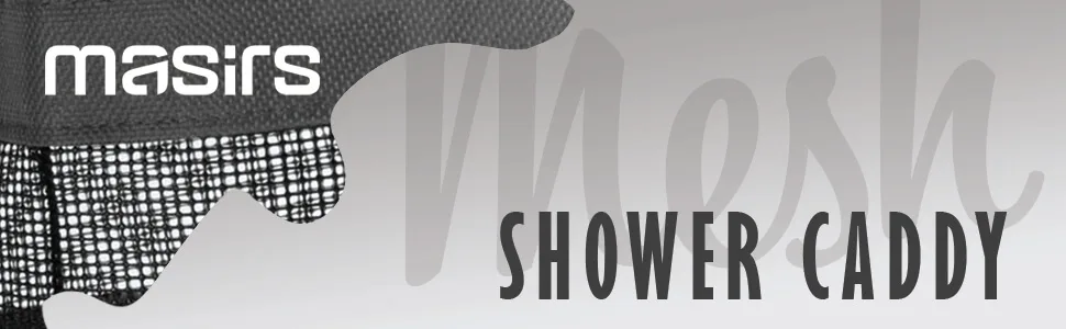 Mesh Shower Bag - Easily Carry, Organize Bathroom Toiletry Essentials While Taking a Shower. (9-Pockets | Blue) - shower bag
