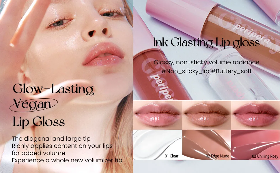 Peripera INK GLASTING LIP GLOSS (001 CLEAR) - product information 2
