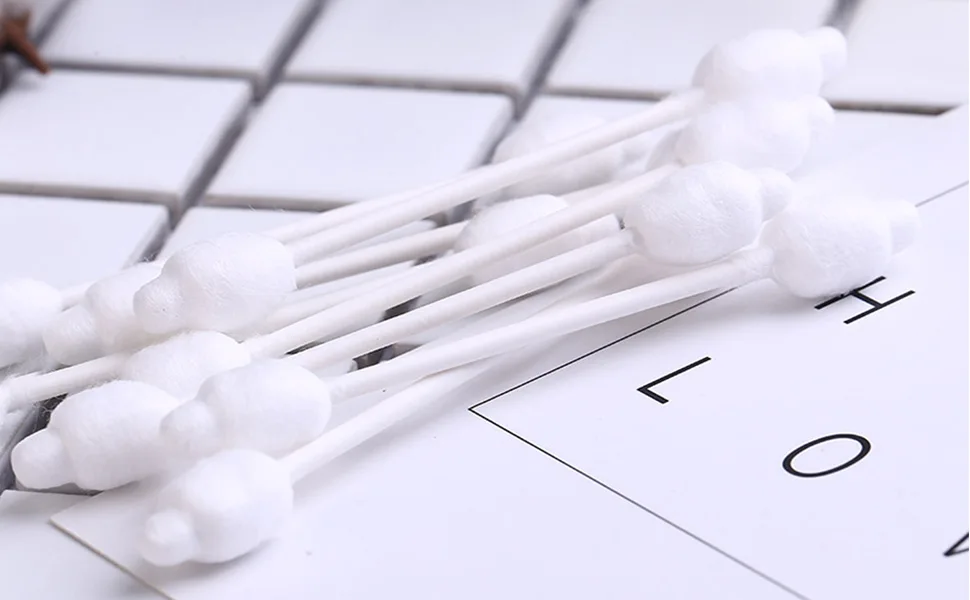 2 Packs Safety Cotton Swabs with Large Tip, Baby Cotton Buds 160pcs - product information 2