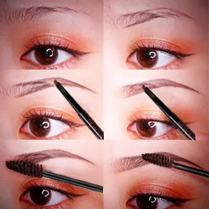 SENXILLER Eyebrow Kit Razor Pencil Brush Stencil Scissors Tweezers Grooming Kit with Mirror for Men and Women - product information 16