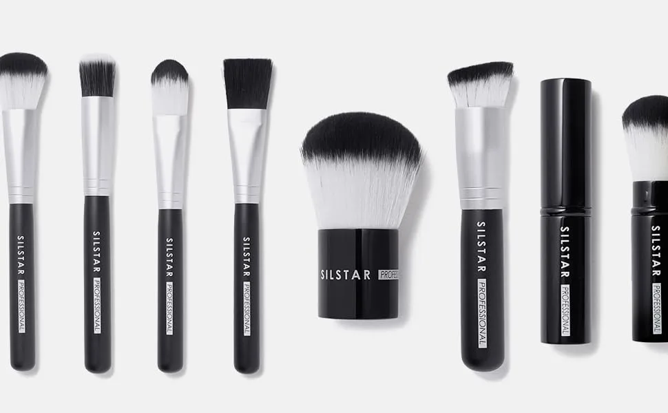 SILSTAR PROFESSIONAL SQUARE FOUNDATION/MASK BRUSH HANDLE MADE IN KOREA 007 - makeup brush
