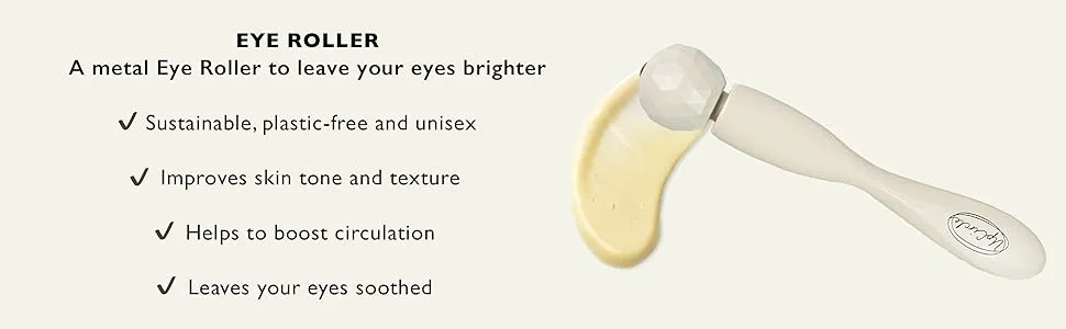 UpCircle Eye Roller 1pc  Metal + Plastic-Free  For Dark Circles + Puffy Eyes  With Cooling Effect to Boost Circulation For Healthy Glow  Sustainable + Unisex - eye roller
