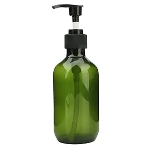 Pump Bottle Dispenser, Yebeauty 10oz/300ml Empty Plastic Shower Refillable Dispenser Soap Shampoo Pump Dispenser Containers with Pump Multipurpose for Cosmetic Kitchen Bathroom, 2-Pack Green 300ml Green - Pump Bottle