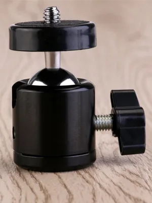 AKOAK 1/4" Swivel Mini Ball Head Screw Tripod Mount for DSLR Camera Camcorder Light Bracket, Pack of 1 - product information 1