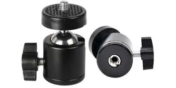 AKOAK 1/4" Swivel Mini Ball Head Screw Tripod Mount for DSLR Camera Camcorder Light Bracket, Pack of 1 - product information 2