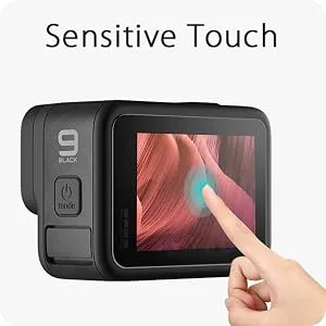 FitStill Screen Protector for GoPro Hero 11/10 / 9 Black, Ultra lear Tempered Glass Back Screen Protector + Tempered Glass Lens Protector+Tempered Glass Front Screen Protector+Lens Cover - 2 Packs - sensitve touch