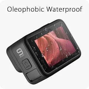 FitStill Screen Protector for GoPro Hero 11/10 / 9 Black, Ultra lear Tempered Glass Back Screen Protector + Tempered Glass Lens Protector+Tempered Glass Front Screen Protector+Lens Cover - 2 Packs - waterproof