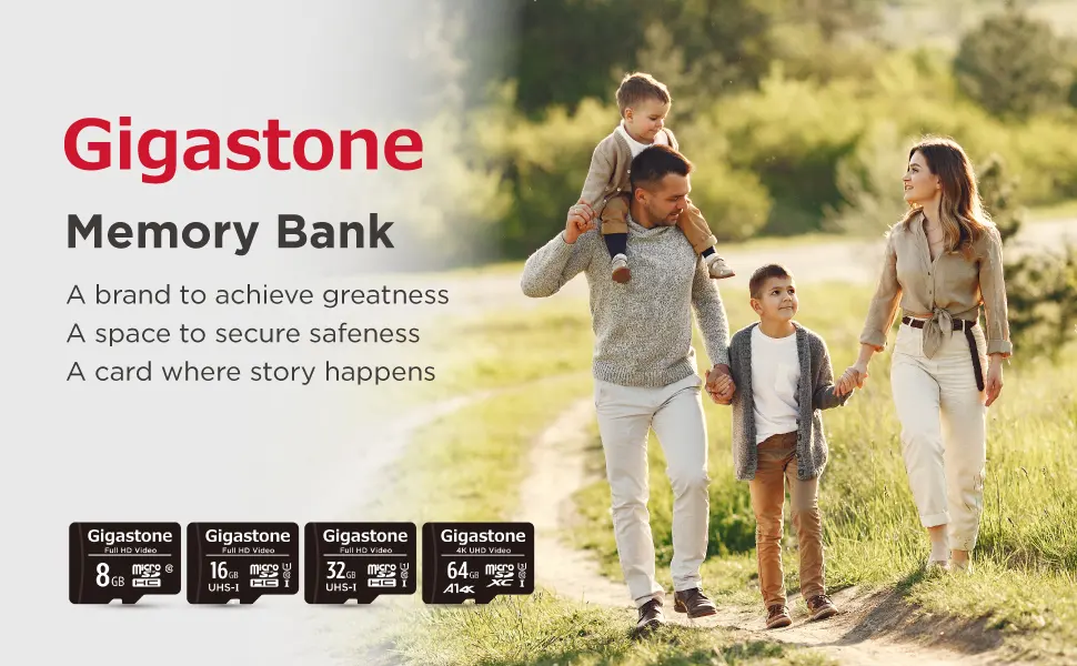 Gigastone 8GB 2-Pack Micro SD Card, Full HD Video, Surveillance Security Cam Action Camera Drone, 85MB/s Micro SDHC Class 10 8GB FHD 2-Pack - -1_A+content_210927-5