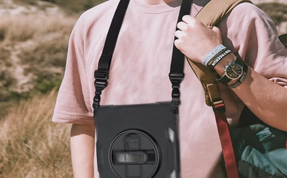 Gowjaw Adjustable Shoulder Strap:Comfortable iPad Strap Nylon Neck Lanyard for iPad/Samsung Tablet Case,Camera Binocular Crossbody Laptop Luggage Bag 1 Pack - ipad strap for shoulder ipad case strap binocular strap camera strap