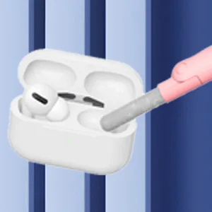 LA BARFUMERIE Electronics Cleaner Kit. Keyboard Brush, Airpod Cleaning Tool, Phone Screen Cleaner. for Computers, MacBooks, Laptops, Airpods Pro, Headphones. Blue - 3 cleaning airpods