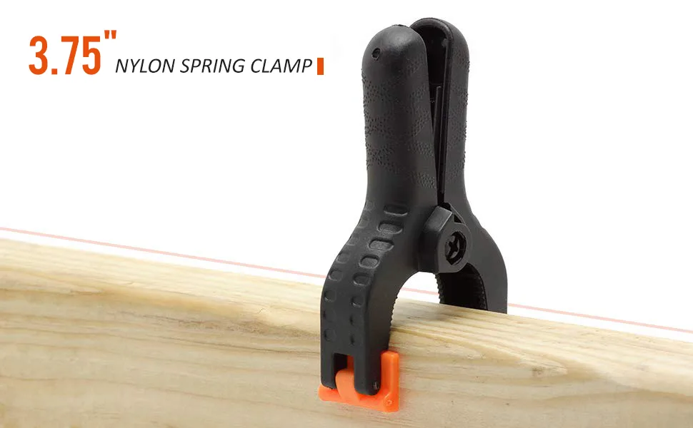 LimoStudio 6 PCS Photo Spring Clips for Studio, Backdrop Clamp, Background Clamps, 3.75 inch Muslin Spring Clamp Clip for Fabric, Paper, Canvas, AGG1242 6 Pack - Spring Clamp