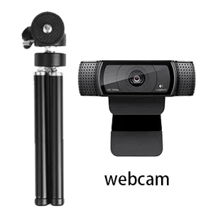 MamaWin Lightweight Mini Webcam Tripod for Smartphone, Logitech Webcam C920 C922 Small Camera Desk Tripod Mount Cell Phone Holder Table Stand (Black) - Lightweight Mini Webcam tripod for Logitech Webcam