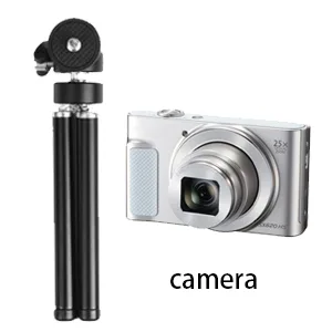 MamaWin Lightweight Mini Webcam Tripod for Smartphone, Logitech Webcam C920 C922 Small Camera Desk Tripod Mount Cell Phone Holder Table Stand (Black) - Lightweight Mini Webcam tripod for camera