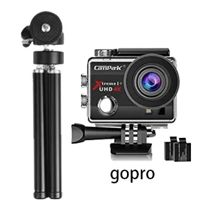 MamaWin Lightweight Mini Webcam Tripod for Smartphone, Logitech Webcam C920 C922 Small Camera Desk Tripod Mount Cell Phone Holder Table Stand (Black) - Lightweight Mini Webcam tripod for Gopro